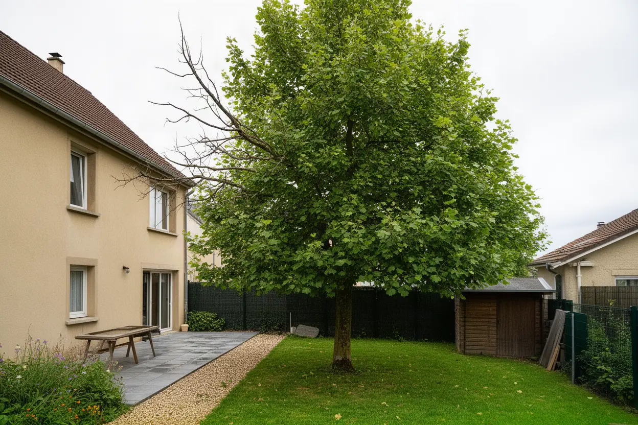 Tilleul dense avant élagage au Ban-Saint-Martin