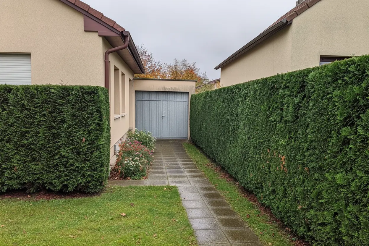 Haie taillée et passage dégagé à Saint-Julien-lès-Metz